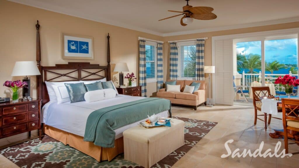 Beach House Club Level Junior Suite at Sandals Emerald Bay