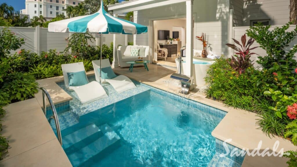 Island Village One Bedroom Butler Villa Suite at Sandals Royal Bahamian 