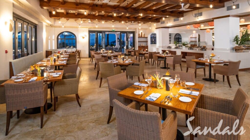 Italian Restaurant at Sandals Royal Curacao