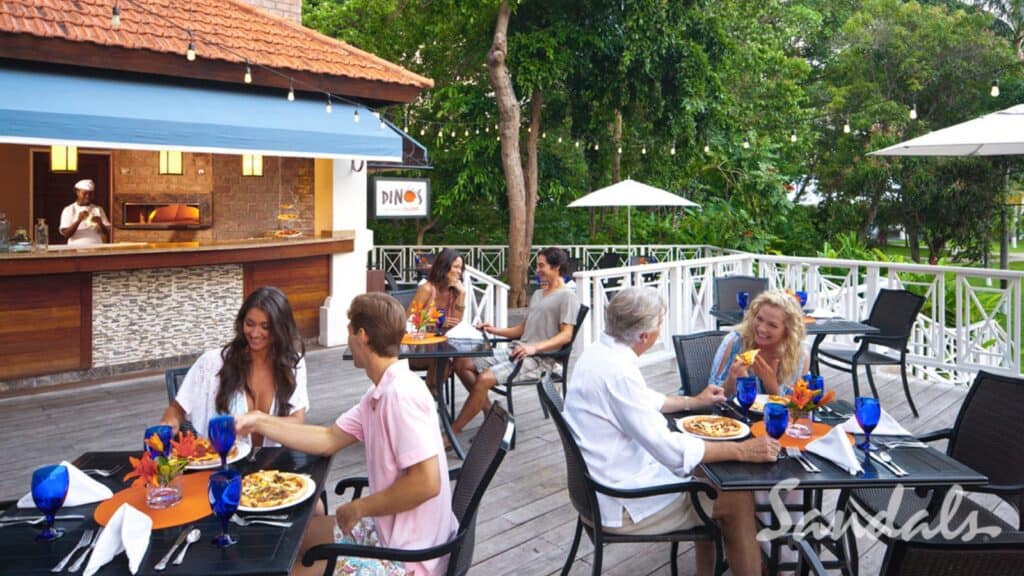 Cruise vs All-Inclusive Resort for Honeymoon Bliss: A Guide 9 Pizzaria Dinos at Sandals Ochi
