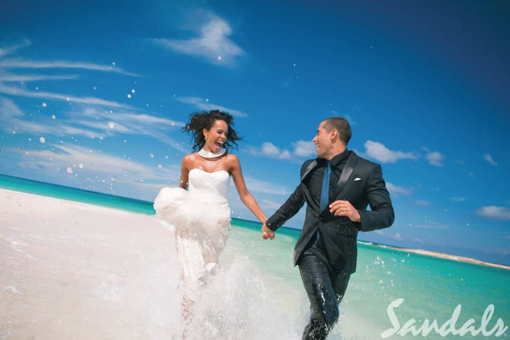 Is the Honeymoon Over for All-inclusive Resorts? 8 Sandals Royal Bahamian bride and groom
