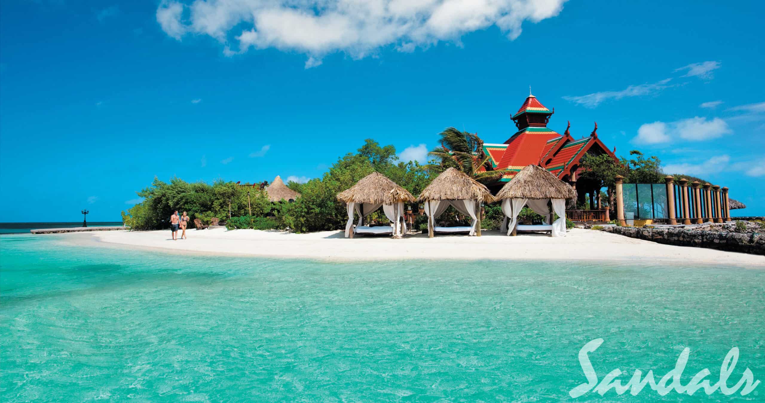 Cruise vs All-Inclusive Resort for Honeymoon Bliss: A Guide 21 private island with a beach club at Sandals Royal Caribbean