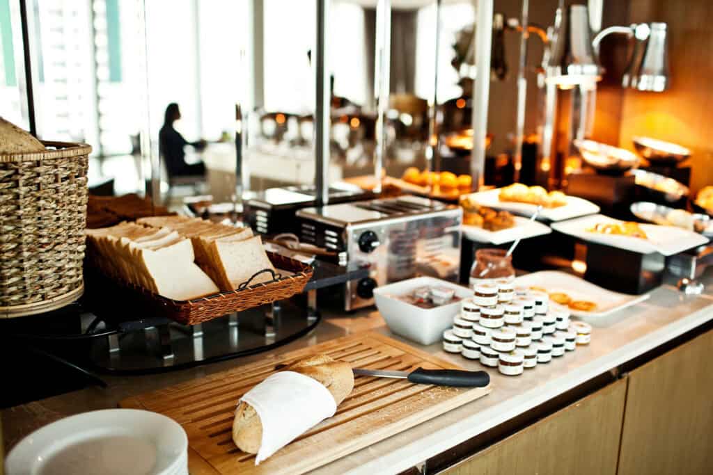 The Genius Trick to Keep Your All-Inclusive Buffet Meals From Being Monotonous 1 Assortment of fresh pastry on table in buffet