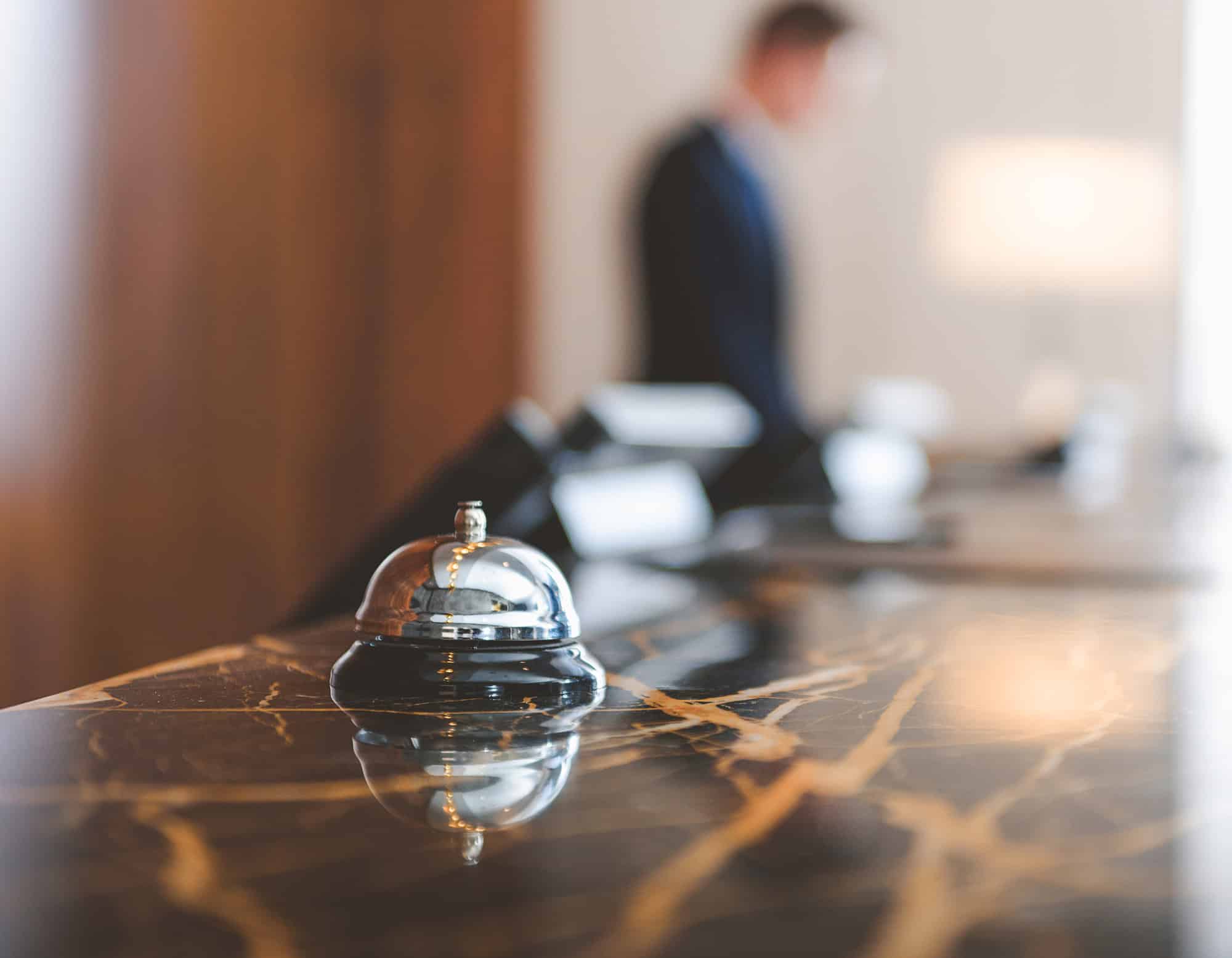 Service bell locating at reception 