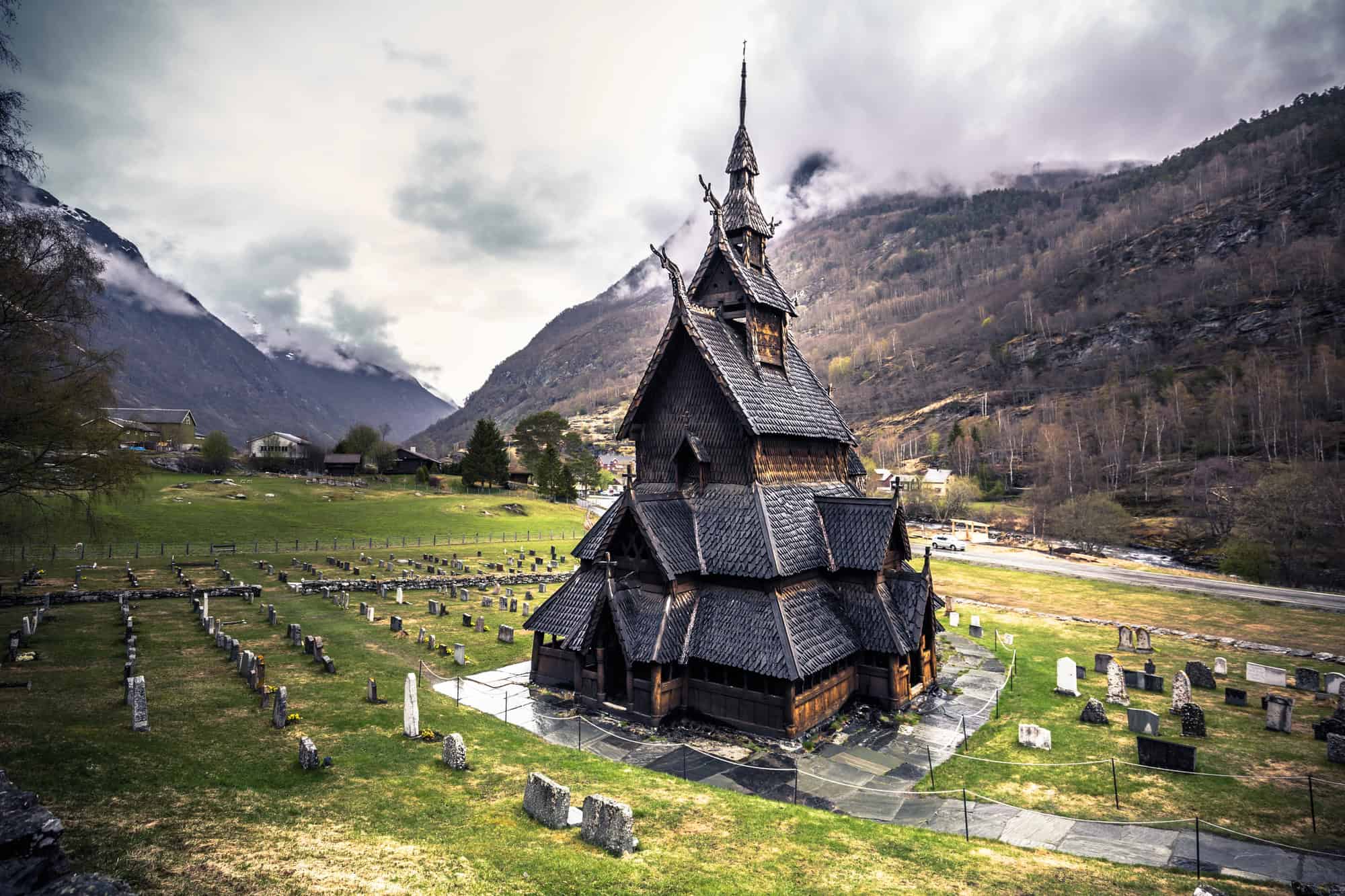 15 Beautiful Churches and Cathedrals Around the World 10 Borgund Stave Church - Borgund, Norway