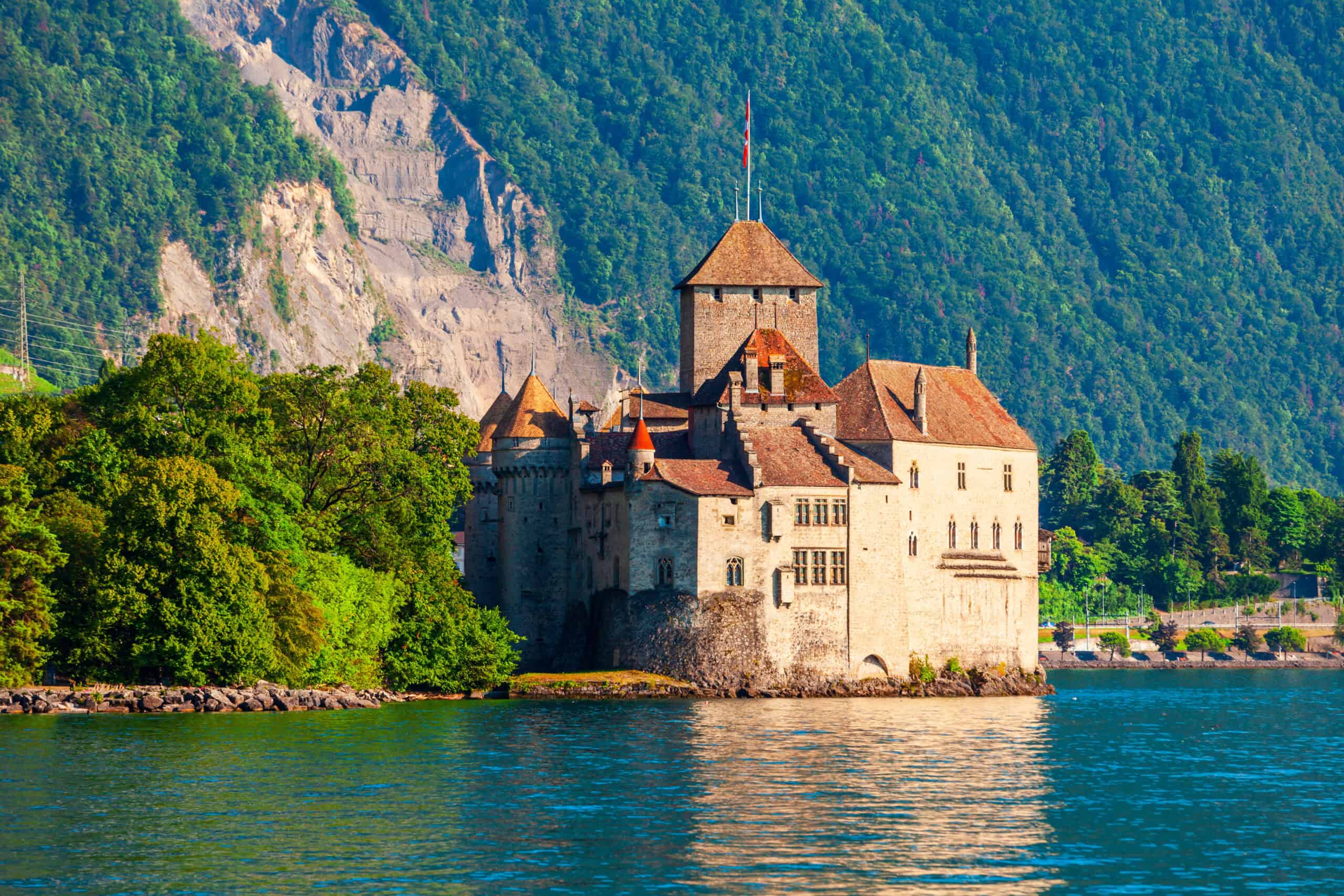 15 Castles in Europe That Will Make You Feel Like Royalty 13 Chillon Castle, Switzerland