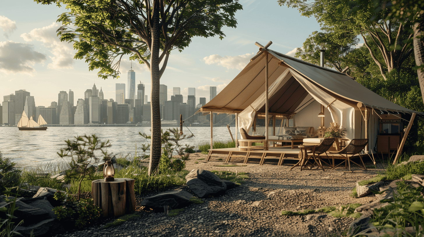 12 Best Glamping Spots in the U.S. for a Luxurious Outdoor Experience 9 Collective Governors Island – New York