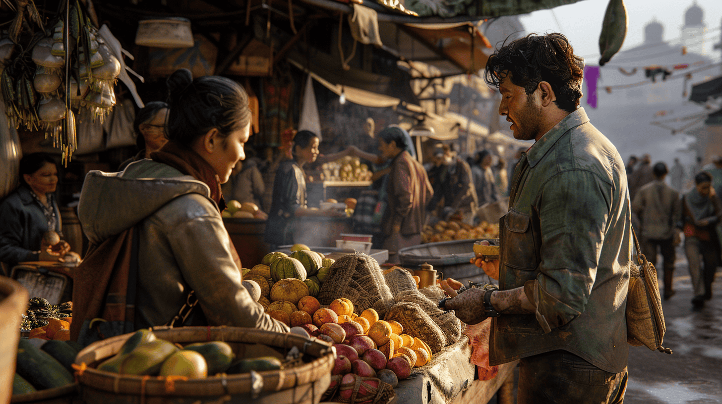 10 Ways to Make the Most Out of a Layover 1 A man buys groceries at a local market