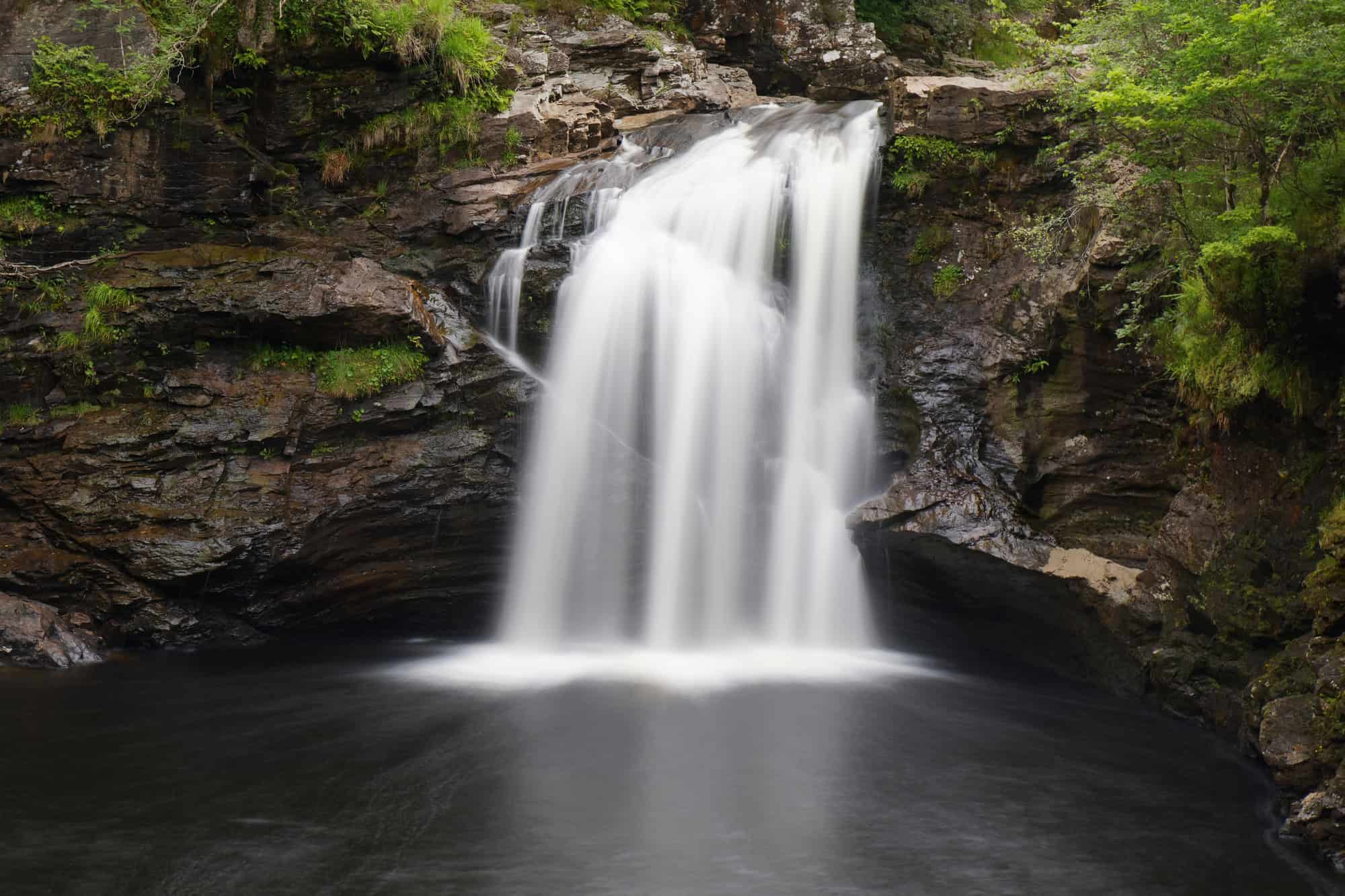 The 15 Most Stunning Waterfalls You've Never Heard Of 4 Falls of Falloch, Scotland