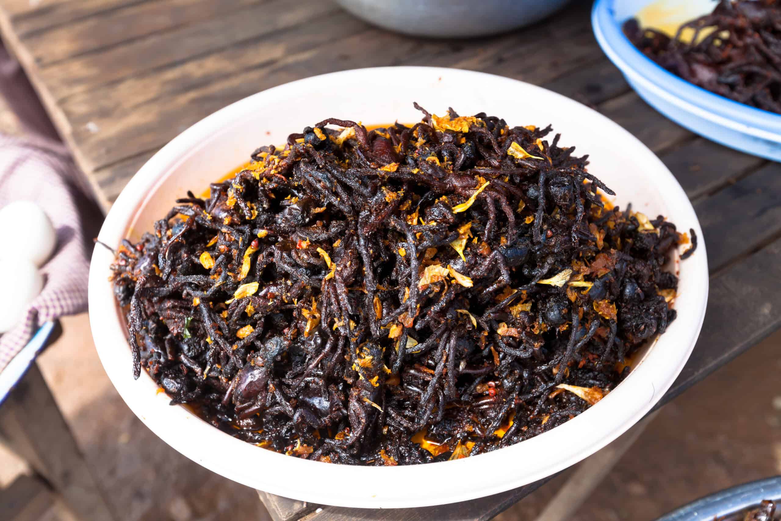 Venturing into the Unknown: 20 Bizarre Foods Around the World 13 Fried Tarantula