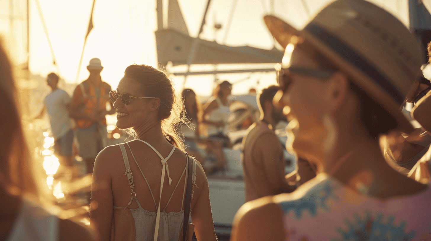 11 Websites That Can Seriously Upgrade Your Travel Game 3 people board the boat