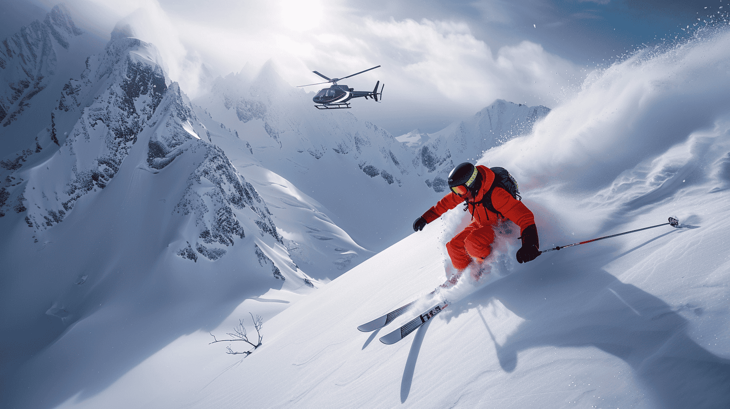 10 Adventure Sports You Must Try Around the World 6 Heli-Skiing in Valdez, Alaska, USA