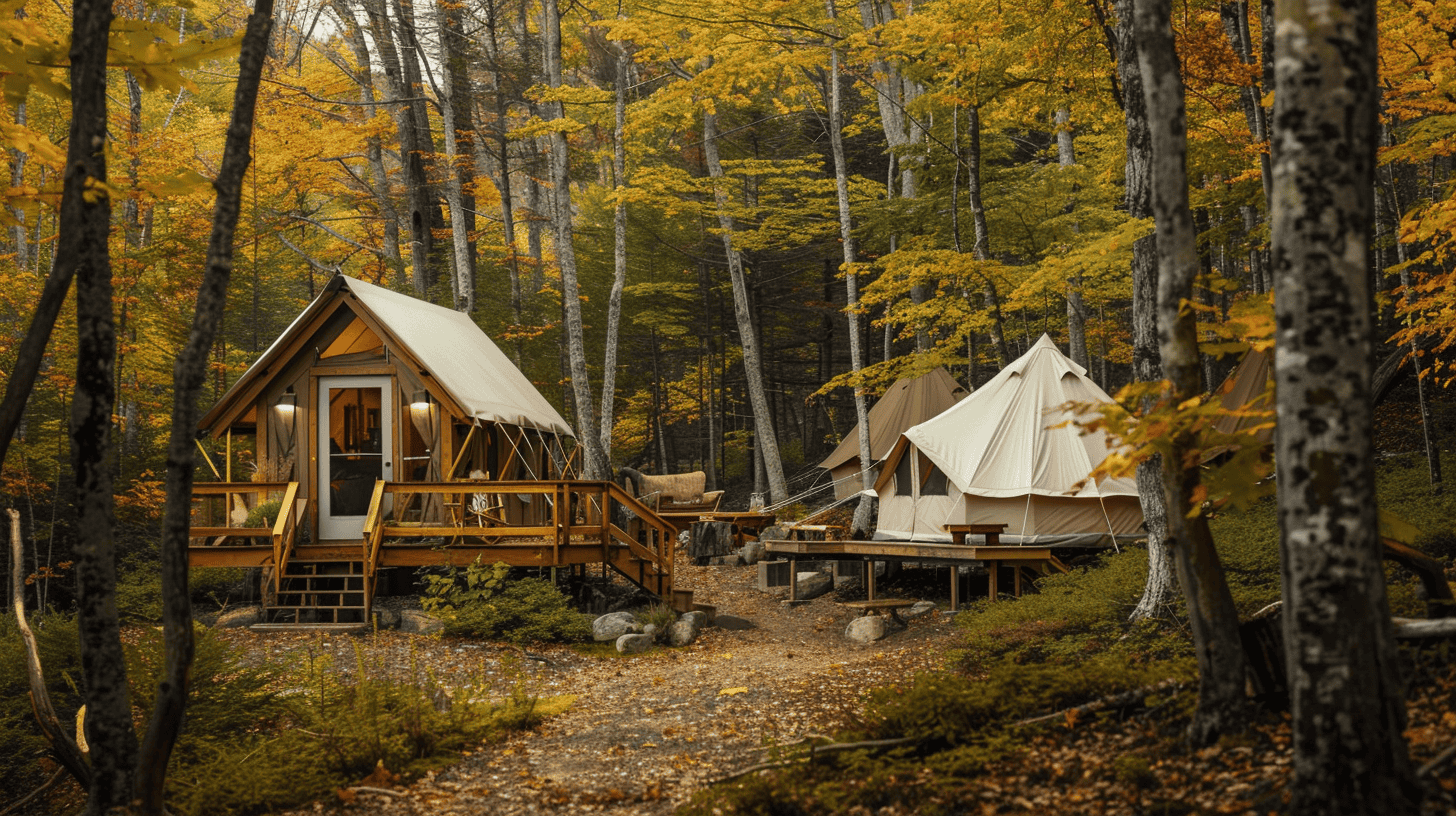 12 Best Glamping Spots in the U.S. for a Luxurious Outdoor Experience 8 Huttopia White Mountains – New Hampshire