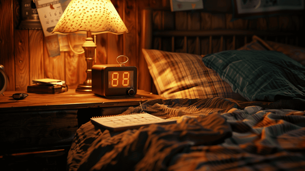 10 Super Simple Hacks To Stay Healthy When Traveling 3 clock by the bedside table