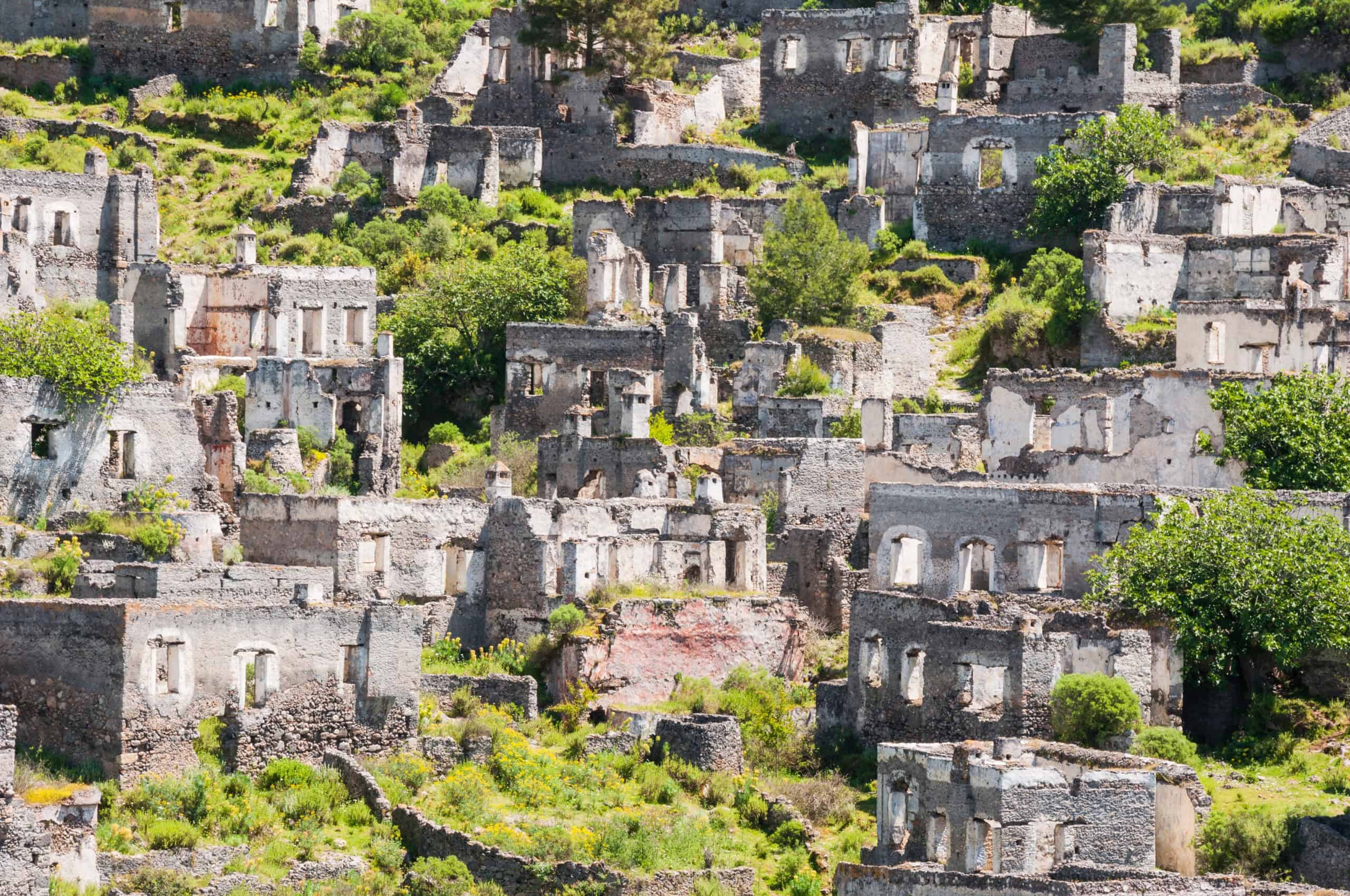 15 Most Haunting Ghost Towns in the World and Their Chilling Stories 8 Kayaköy, Turkey