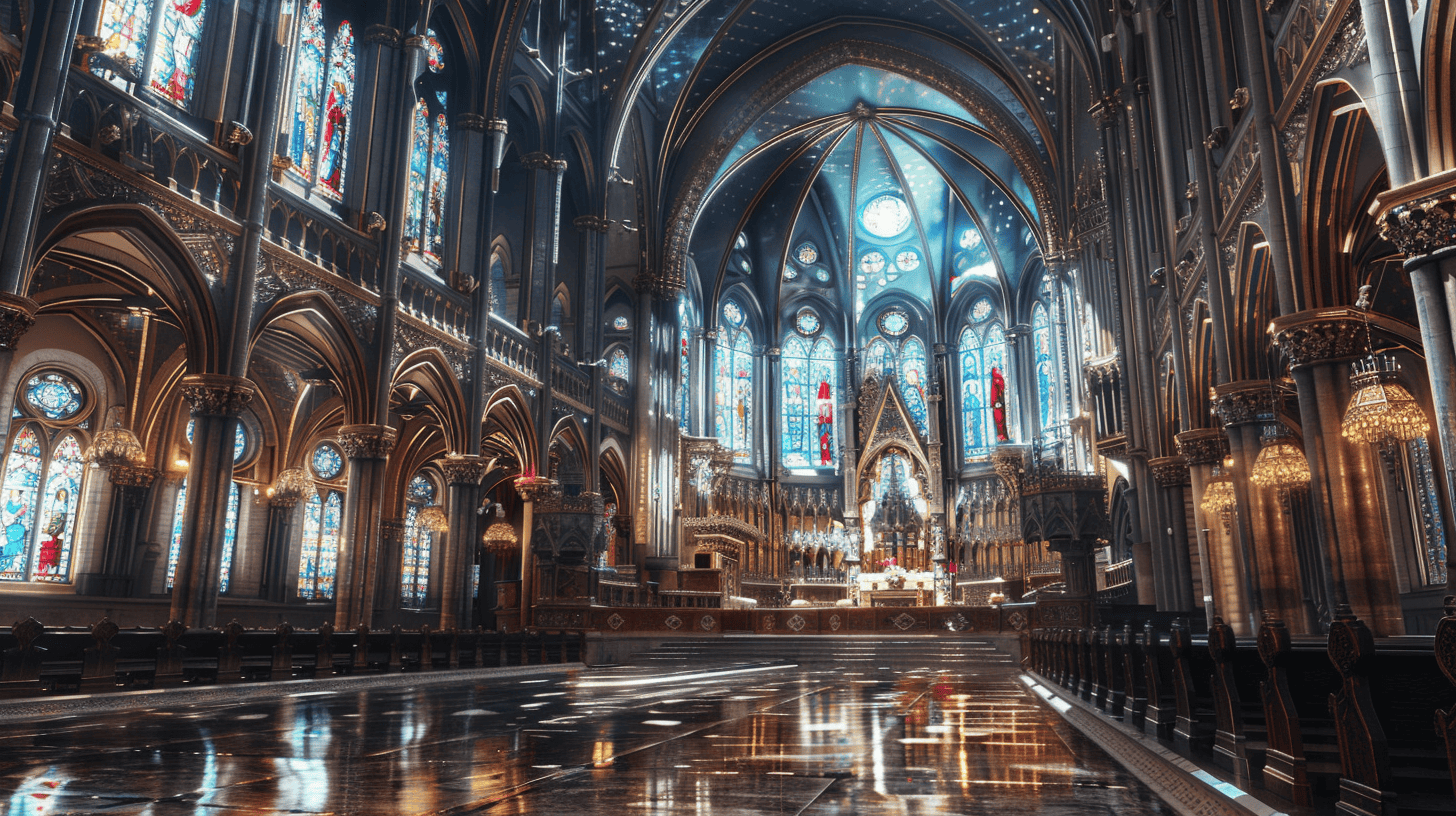 15 Beautiful Churches and Cathedrals Around the World 6 Notre-Dame Basilica - Montreal, Canada