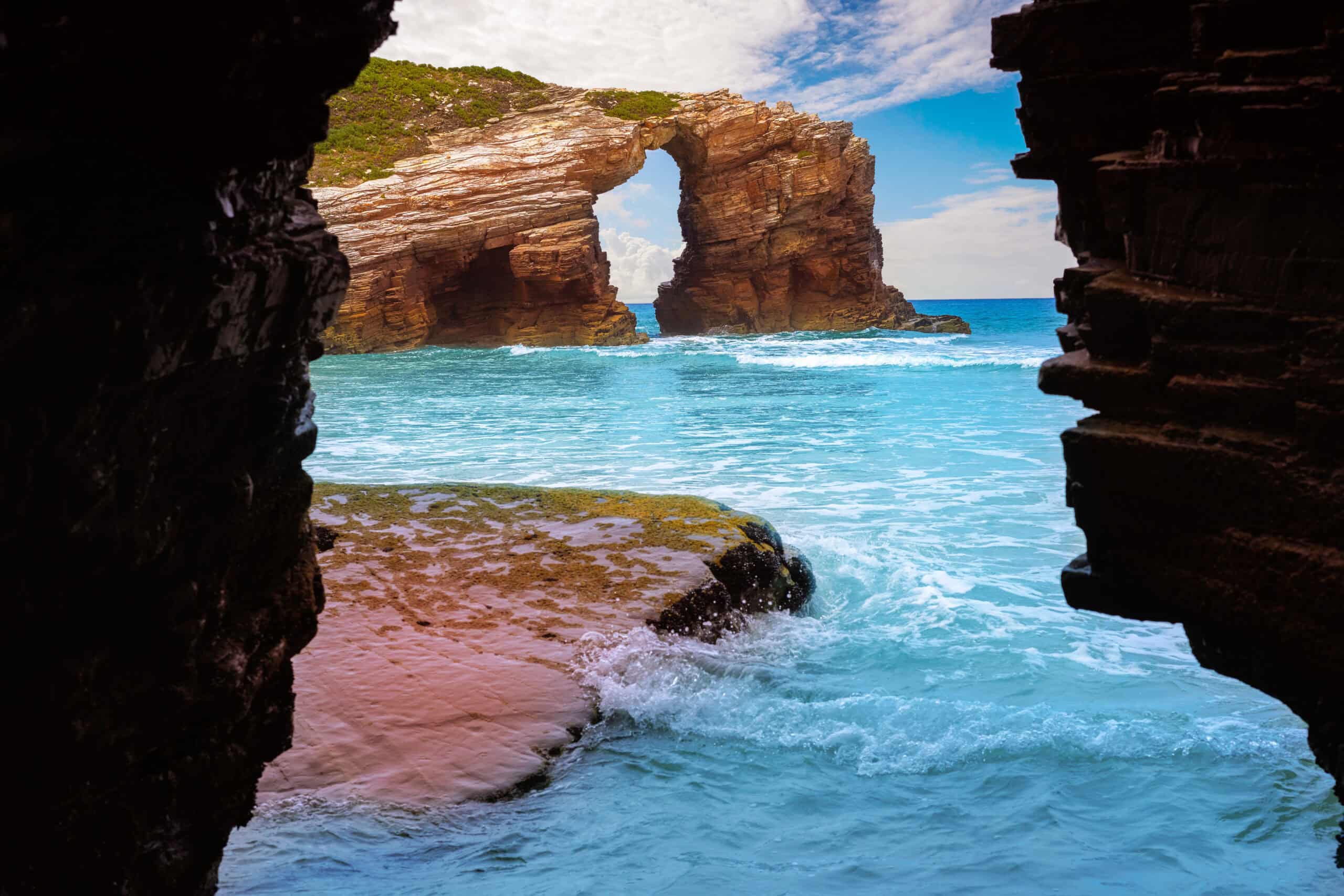 20 Hidden Beaches With the Bluest Waters You Won’t Believe Exist 9 Playa de las Catedrales, Galicia, Spain