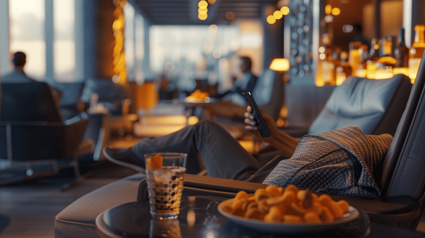 10 Ways to Make the Most Out of a Layover 3 tourist relaxing at an Airport Lounge