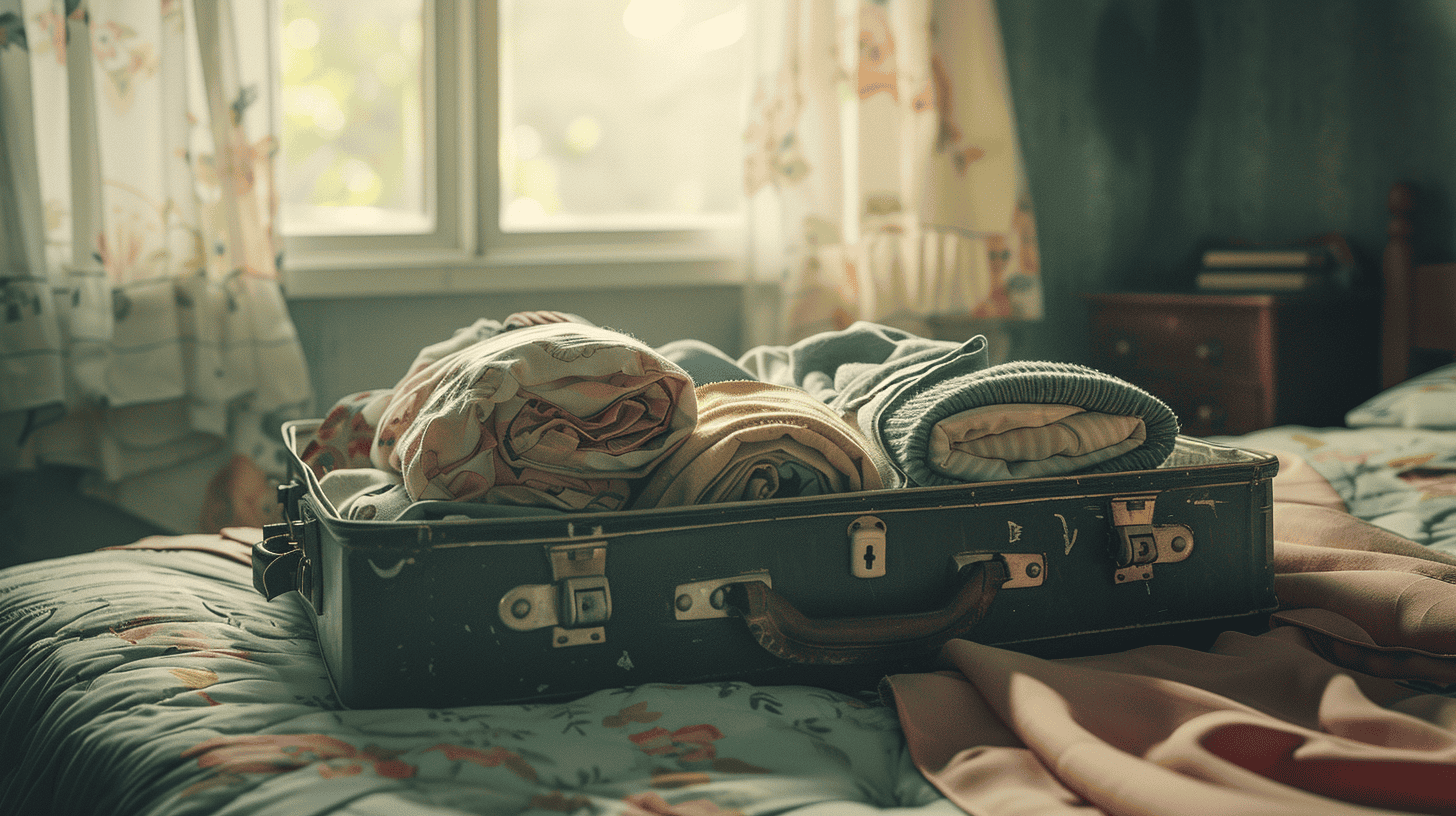 13 Packing Hacks Every Traveler Should Master 1 suitcase with clothes on the sofa