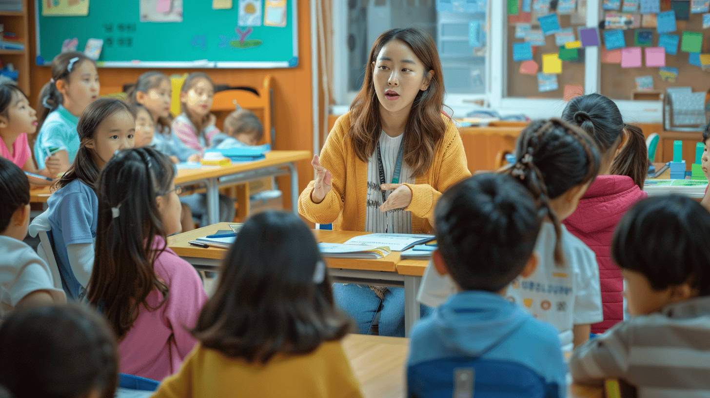 The Secrets to Traveling Full-Time Without Going Broke 1 teacher teaching children at school