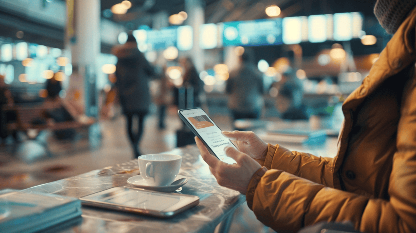 10 Ways to Make the Most Out of a Layover 9 man working on the phone at the airport during a layover