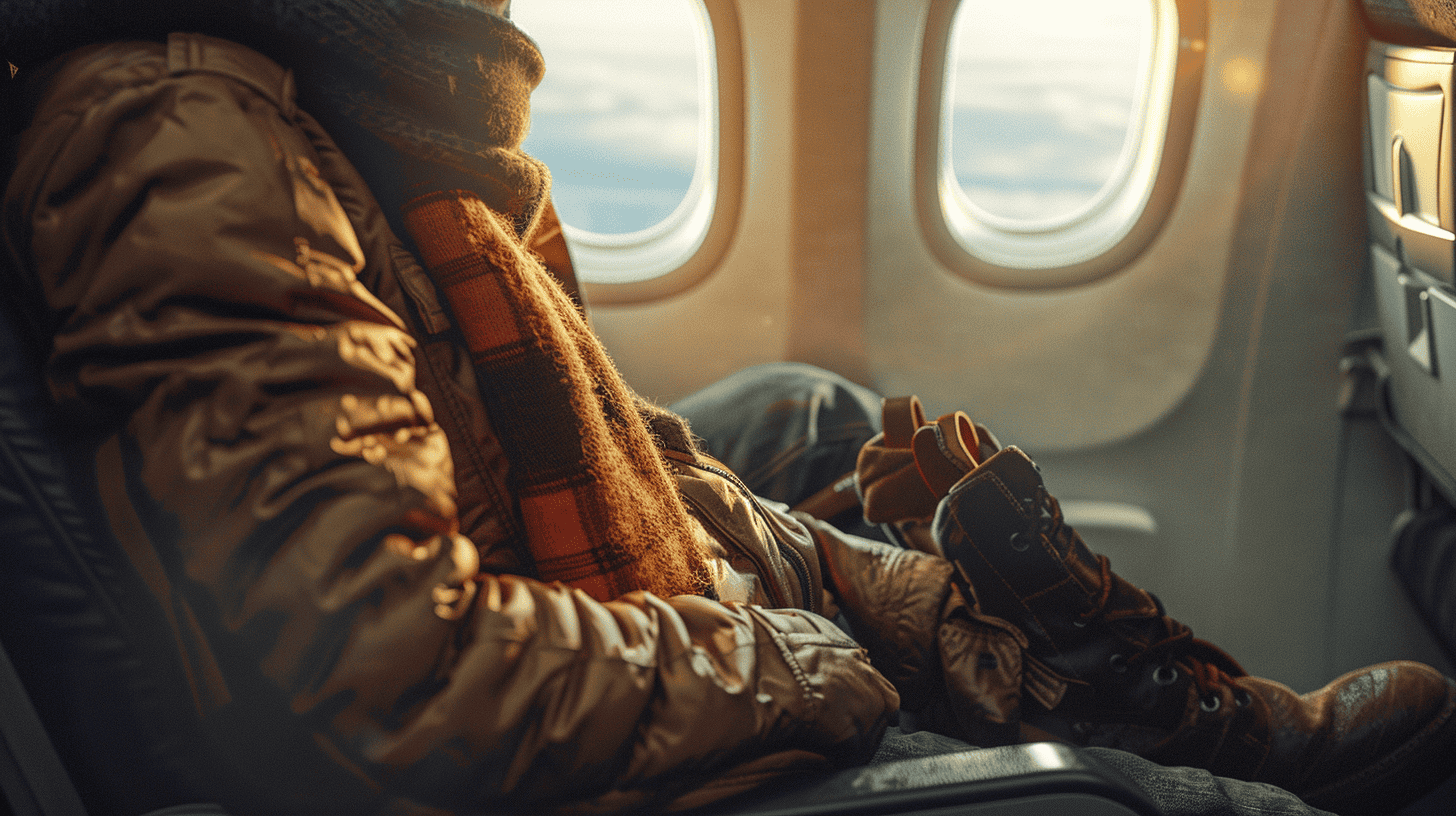 13 Packing Hacks Every Traveler Should Master 7 man on a plane