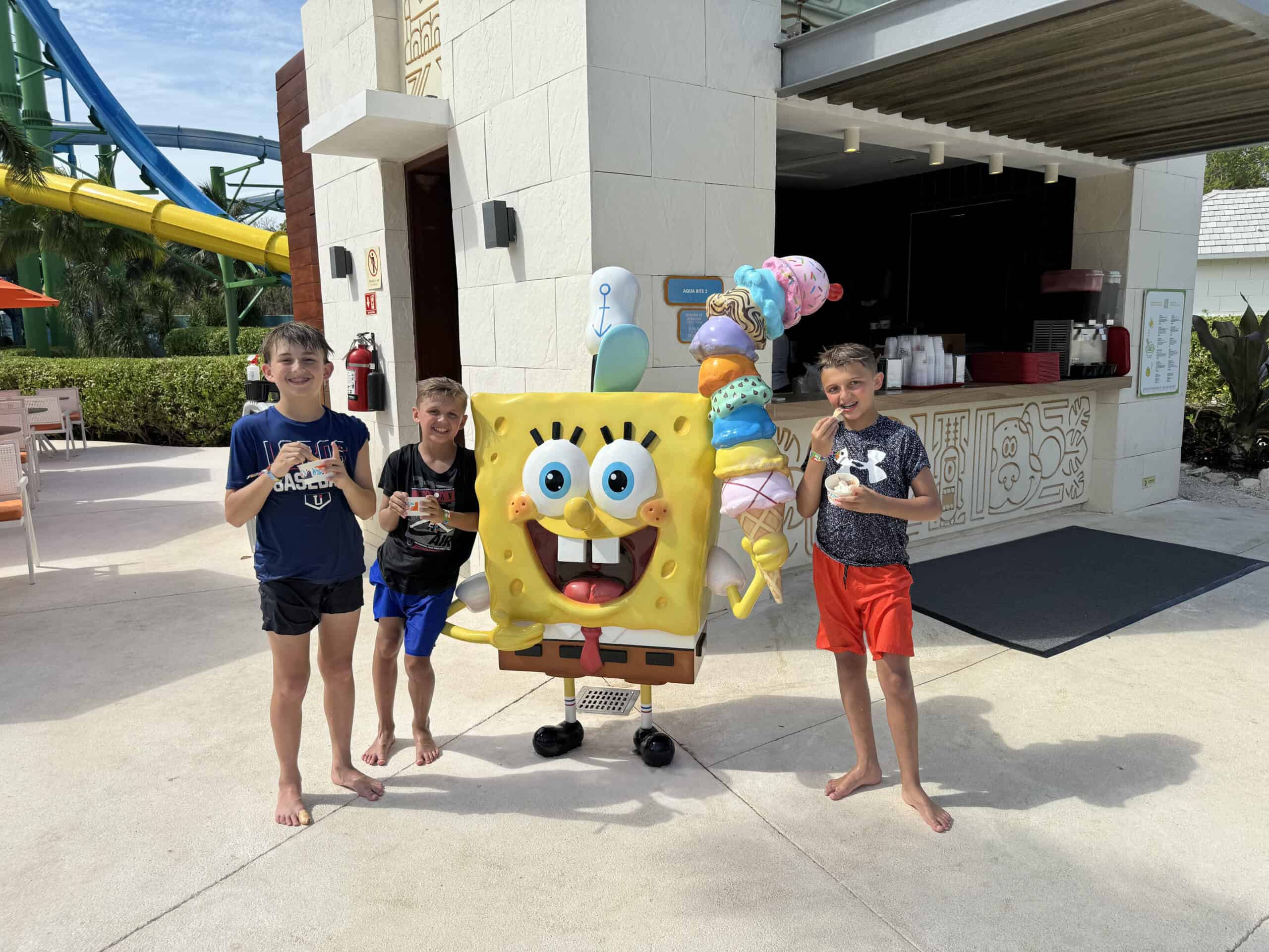 Kids with Spongebob
