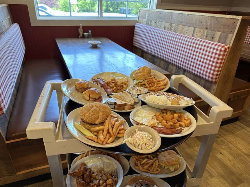 Food tray at Frizzle Chicken Cafe