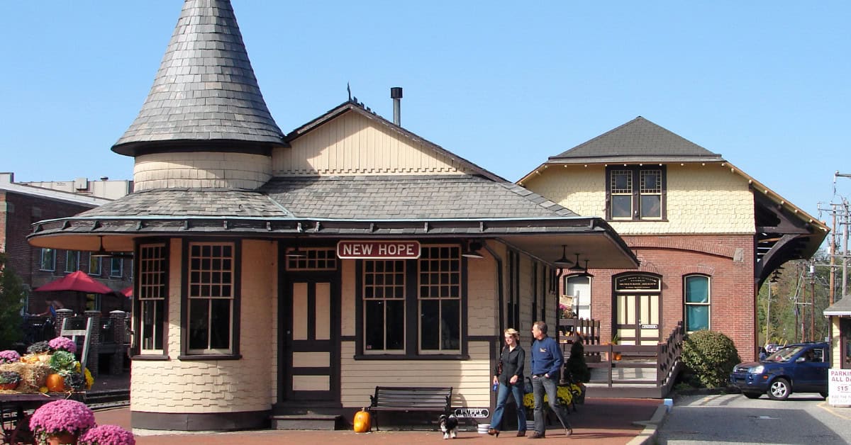 15 Small U.S. Towns That Pack More Charm Than You'd Ever Expect 4 New Hope Station New Hope PA