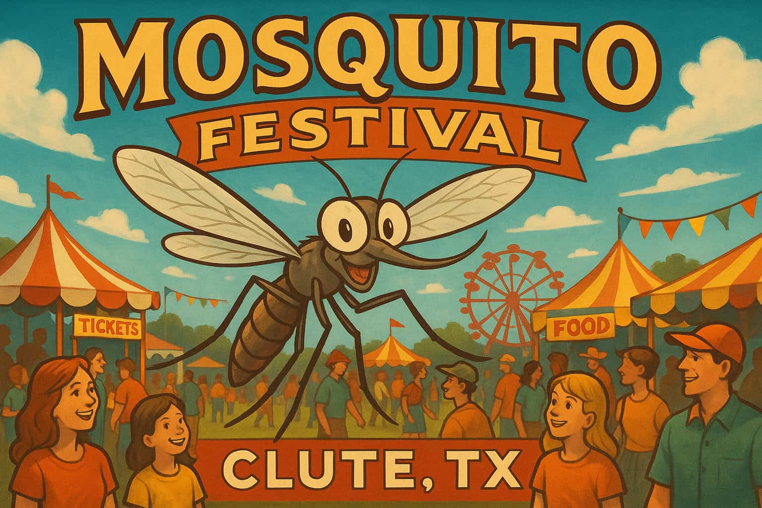 Forget Coachella: These Quirky Small-Town Festivals Are America's Best Party Secret 10 20250603 0514 Mosquito Festival Celebration simple compose 01jws7vdnyfrktfagcqnp3bg1s