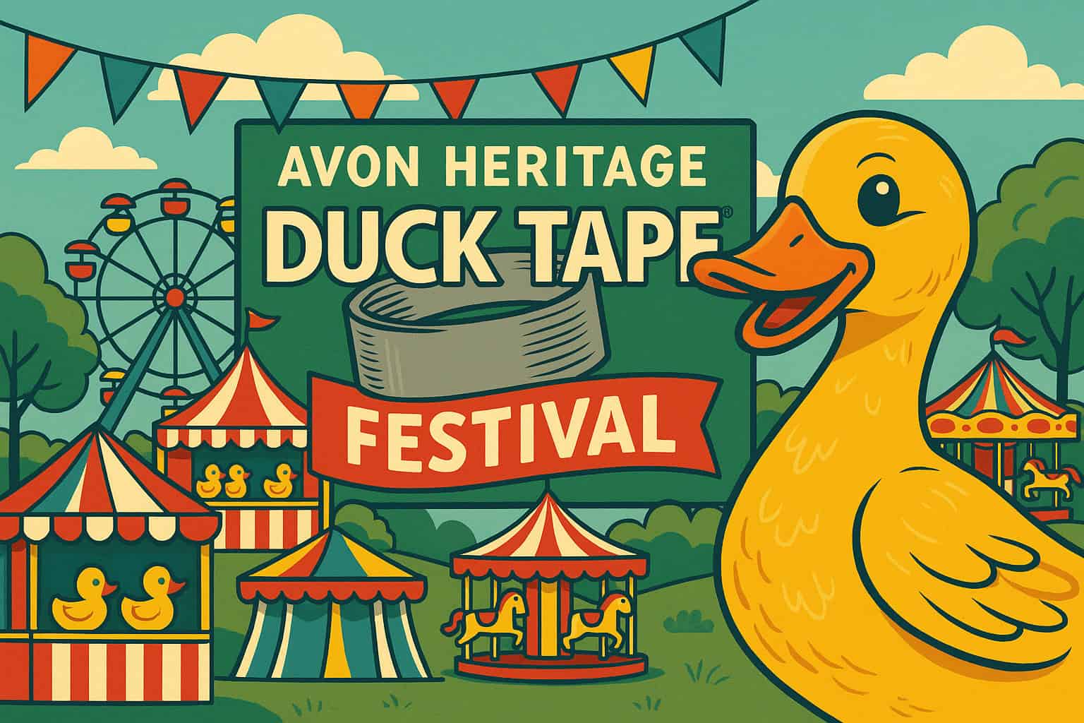 Forget Coachella: These Quirky Small-Town Festivals Are America's Best Party Secret 3 Avon Heritage Duck Tape Festival