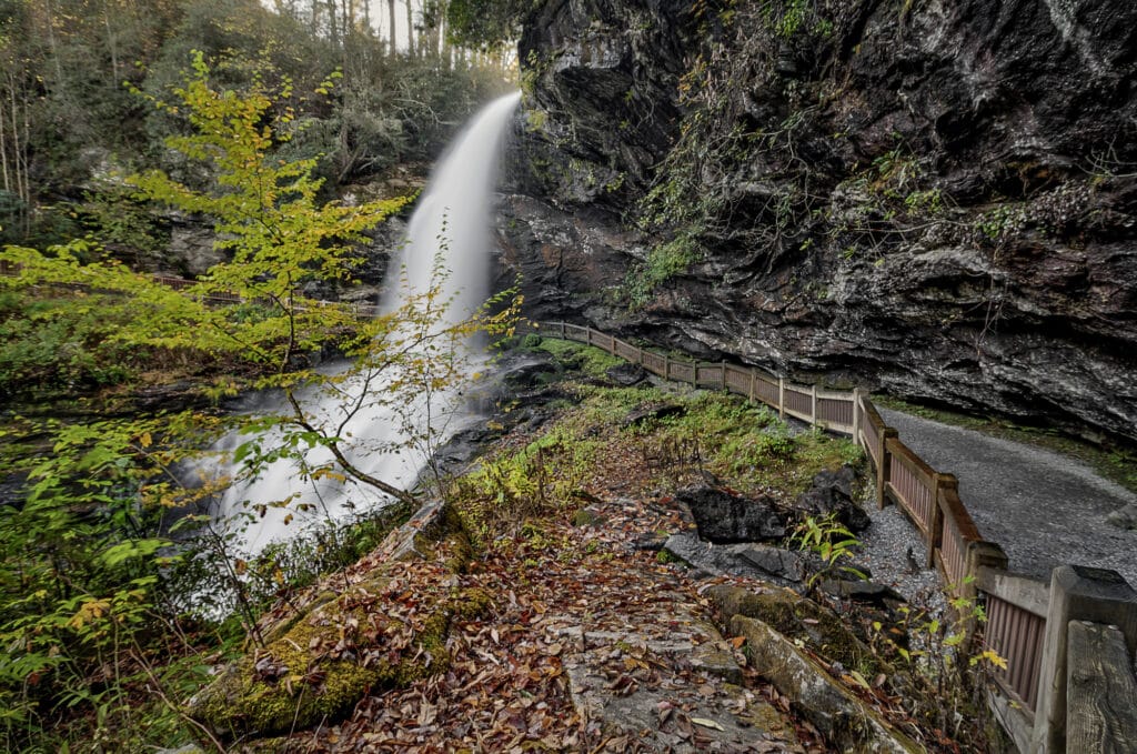 Move Over, New England: This Secret Southern Mountain Town Has Fall's Best Colors 1 Dry Falls Highlands NC