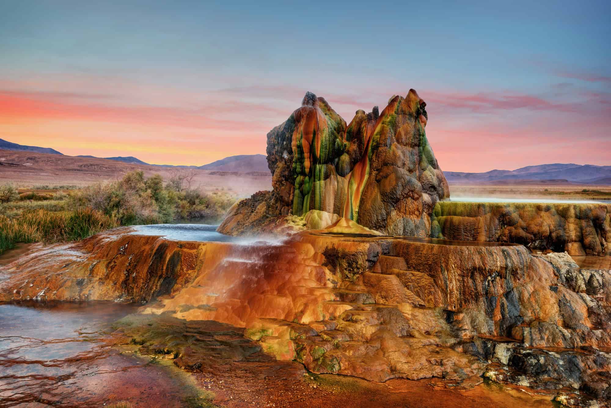 Skip Space Tourism - These 10 U.S. Destinations Are Already Out Of This World 7 Fly Geyser Nevada